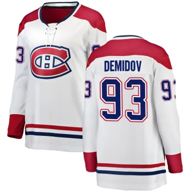 Breakaway Ivan Demidov White Montreal Canadiens Away Jersey - Women's