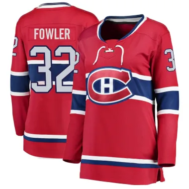 Breakaway Jacob Fowler Red Montreal Canadiens Home Jersey - Women's