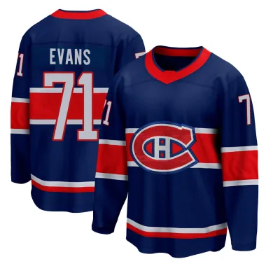 Breakaway Jake Evans Blue Montreal Canadiens 2020/21 Special Edition Jersey - Men's