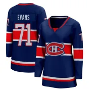 Breakaway Jake Evans Blue Montreal Canadiens 2020/21 Special Edition Jersey - Women's