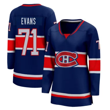 Breakaway Jake Evans Blue Montreal Canadiens 2020/21 Special Edition Jersey - Women's