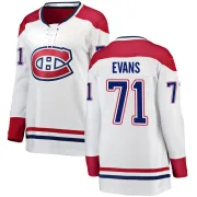 Breakaway Jake Evans White Montreal Canadiens Away Jersey - Women's