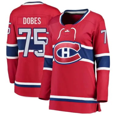 Breakaway Jakub Dobes Red Montreal Canadiens Home Jersey - Women's