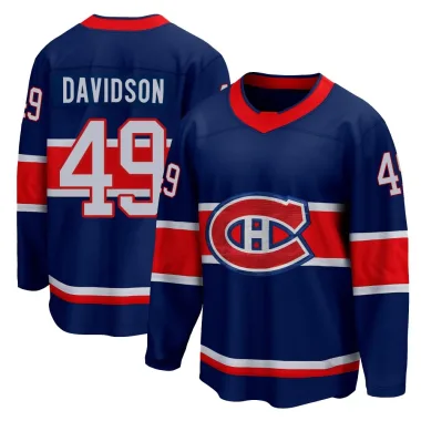 Breakaway Jared Davidson Blue Montreal Canadiens 2020/21 Special Edition Jersey - Youth