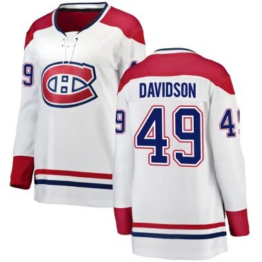 Breakaway Jared Davidson White Montreal Canadiens Away Jersey - Women's