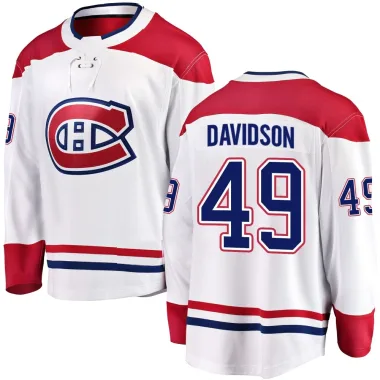 Breakaway Jared Davidson White Montreal Canadiens Away Jersey - Youth