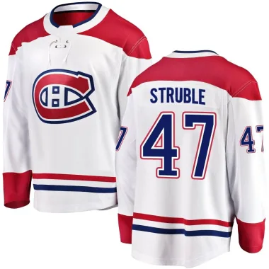 Breakaway Jayden Struble White Montreal Canadiens Away Jersey - Men's