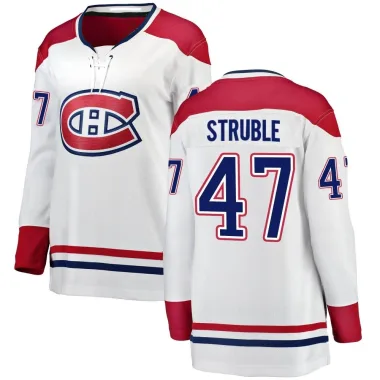 Breakaway Jayden Struble White Montreal Canadiens Away Jersey - Women's