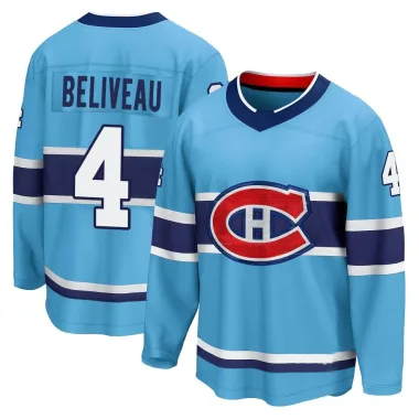 Breakaway Jean Beliveau Light Blue Montreal Canadiens Special Edition 2.0 Jersey - Men's