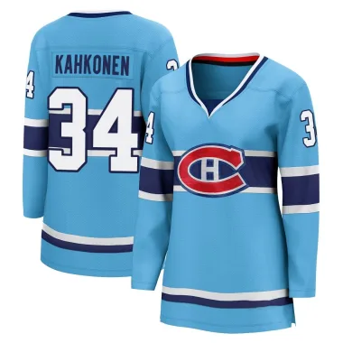 Breakaway Kaapo Kahkonen Light Blue Montreal Canadiens Special Edition 2.0 Jersey - Women's