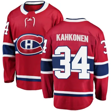 Breakaway Kaapo Kahkonen Red Montreal Canadiens Home Jersey - Men's