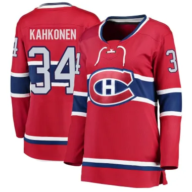 Breakaway Kaapo Kahkonen Red Montreal Canadiens Home Jersey - Women's