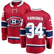 Breakaway Kaapo Kahkonen Red Montreal Canadiens Home Jersey - Youth