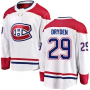Breakaway Ken Dryden White Montreal Canadiens Away Jersey - Men's