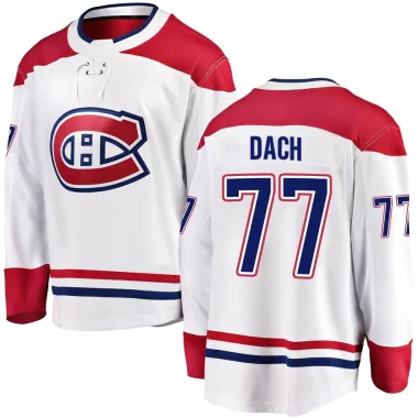 Breakaway Kirby Dach White Montreal Canadiens Away Jersey - Men's