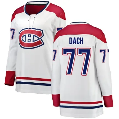 Breakaway Kirby Dach White Montreal Canadiens Away Jersey - Women's