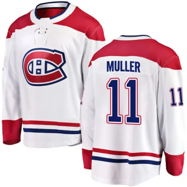Breakaway Kirk Muller White Montreal Canadiens Away Jersey - Youth