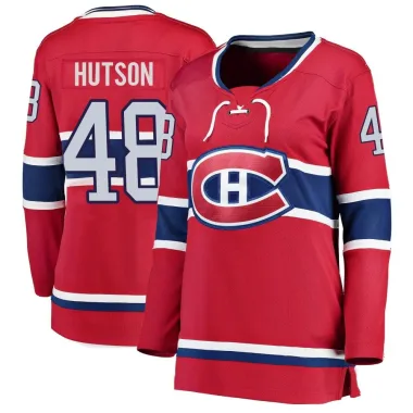Breakaway Lane Hutson Red Montreal Canadiens Home Jersey - Women's