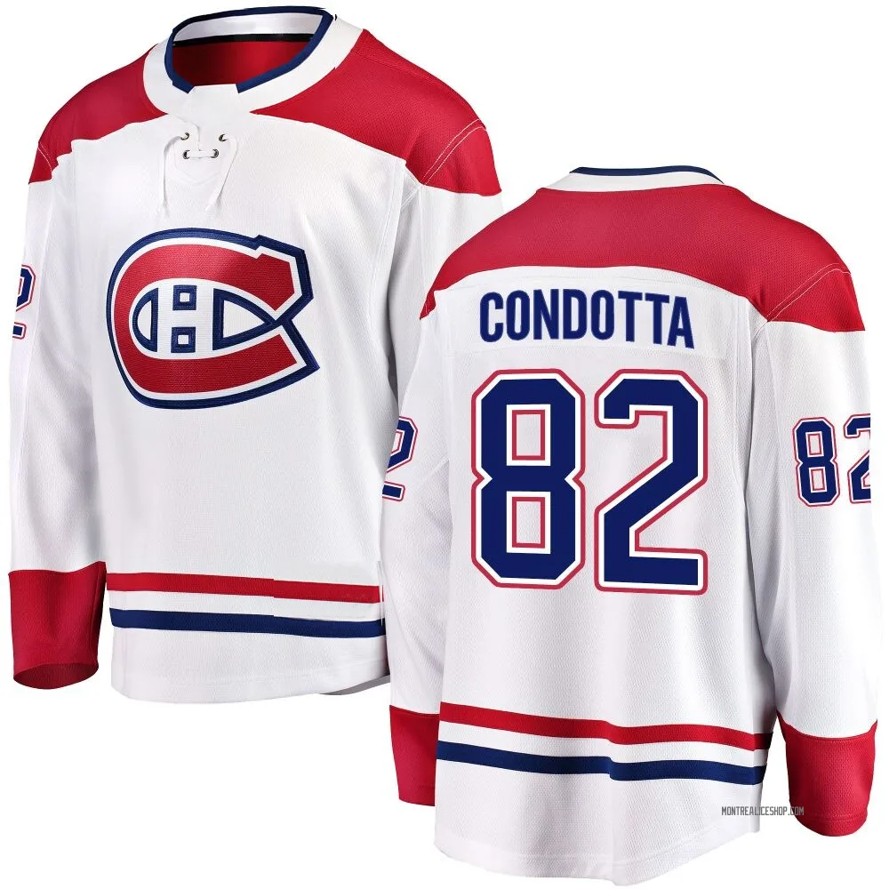 Breakaway Lucas Condotta White Montreal Canadiens Away Jersey - Youth