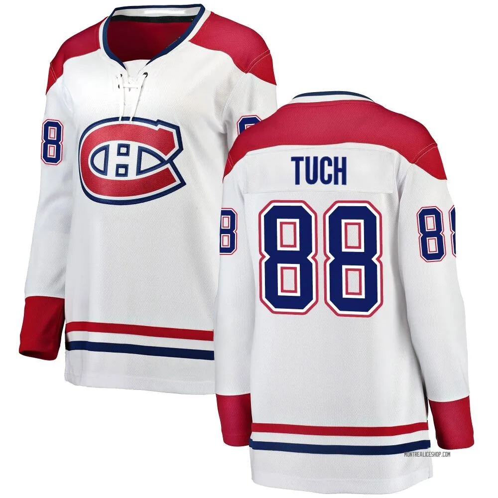 Breakaway Luke Tuch White Montreal Canadiens Away Jersey - Women's