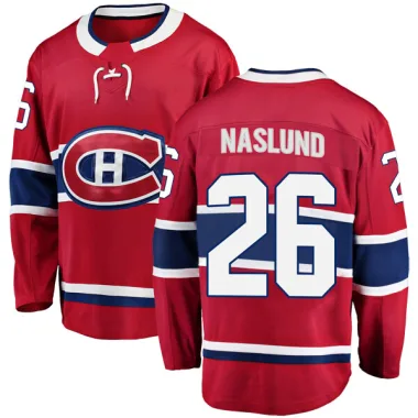 Breakaway Mats Naslund Red Montreal Canadiens Home Jersey - Youth
