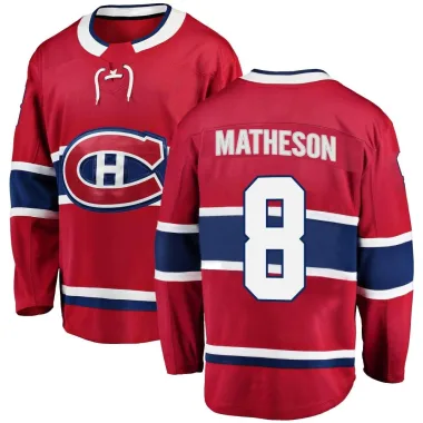 Breakaway Mike Matheson Red Montreal Canadiens Home Jersey - Men's