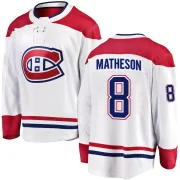 Breakaway Mike Matheson White Montreal Canadiens Away Jersey - Men's