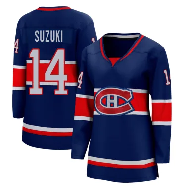 Breakaway Nick Suzuki Blue Montreal Canadiens 2020/21 Special Edition Jersey - Women's