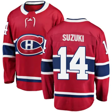 Breakaway Nick Suzuki Red Montreal Canadiens Home Jersey - Men's