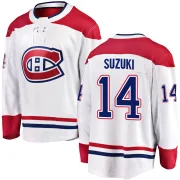 Breakaway Nick Suzuki White Montreal Canadiens Away Jersey - Youth