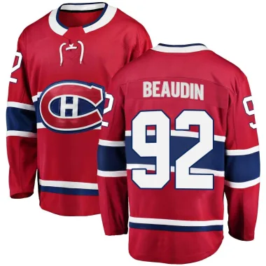 Breakaway Nicolas Beaudin Red Montreal Canadiens Home Jersey - Men's