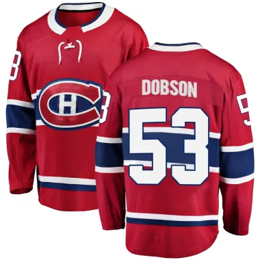 Breakaway Noah Dobson Red Montreal Canadiens Home Jersey - Men's