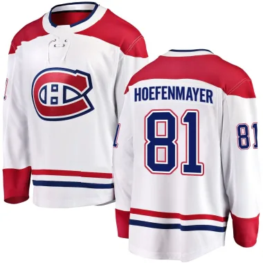 Breakaway Noel Hoefenmayer White Montreal Canadiens Away Jersey - Youth
