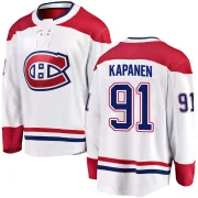 Breakaway Oliver Kapanen White Montreal Canadiens Away Jersey - Youth