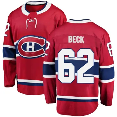 Breakaway Owen Beck Red Montreal Canadiens Home Jersey - Men's
