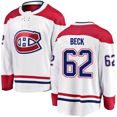 Breakaway Owen Beck White Montreal Canadiens Away Jersey - Youth