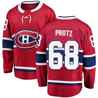 Breakaway Owen Protz Red Montreal Canadiens Home Jersey - Youth