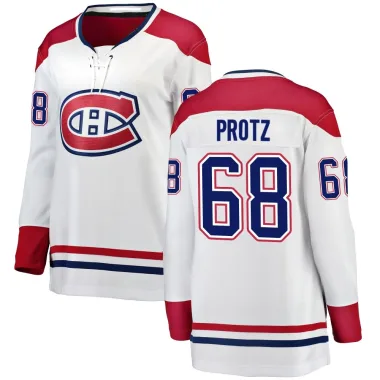 Breakaway Owen Protz White Montreal Canadiens Away Jersey - Women's