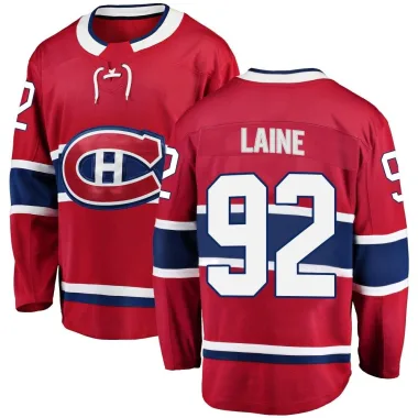 Breakaway Patrik Laine Red Montreal Canadiens Home Jersey - Youth