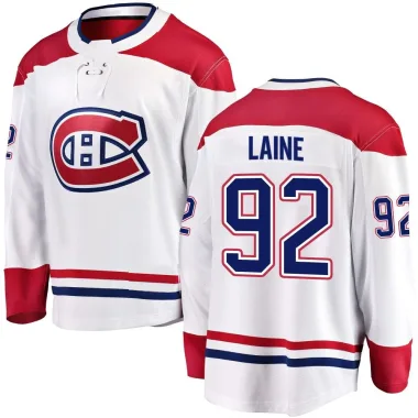 Breakaway Patrik Laine White Montreal Canadiens Away Jersey - Youth