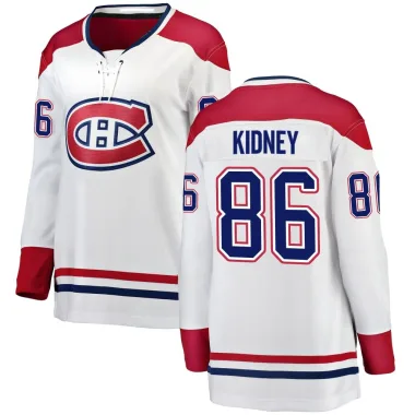 Breakaway Riley Kidney White Montreal Canadiens Away Jersey - Women's