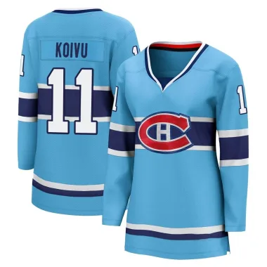 Breakaway Saku Koivu Light Blue Montreal Canadiens Special Edition 2.0 Jersey - Women's
