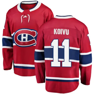 Breakaway Saku Koivu Red Montreal Canadiens Home Jersey - Youth