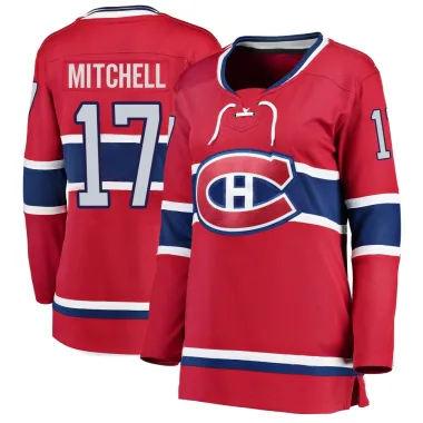 Breakaway Torrey Mitchell Red Montreal Canadiens Home Jersey - Women's