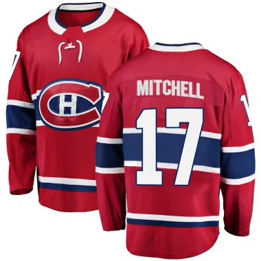 Breakaway Torrey Mitchell Red Montreal Canadiens Home Jersey - Youth