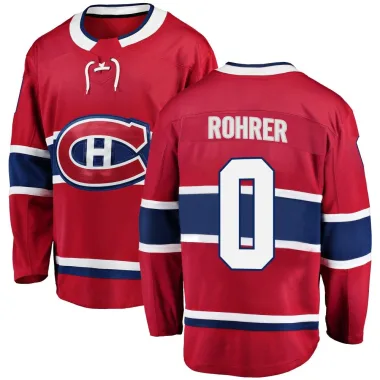 Breakaway Vinzenz Rohrer Red Montreal Canadiens Home Jersey - Men's