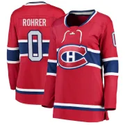 Breakaway Vinzenz Rohrer Red Montreal Canadiens Home Jersey - Women's