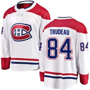 Breakaway William Trudeau White Montreal Canadiens Away Jersey - Men's