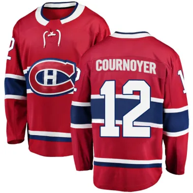 Breakaway Yvan Cournoyer Red Montreal Canadiens Home Jersey - Men's