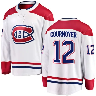 Breakaway Yvan Cournoyer White Montreal Canadiens Away Jersey - Men's